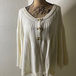 Avon Cream Button-Up Women's Cardigan